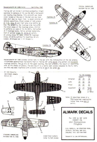 Almark AKC06 1:72 Me-262 Protection Flights