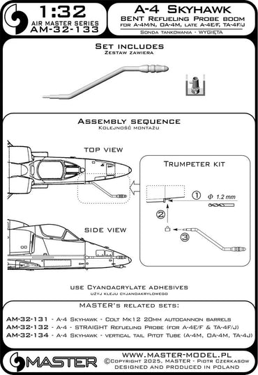 Master AM-32-133 1:32 Douglas A-4 Skyhawk