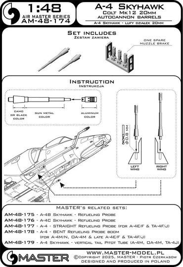 Master AM-48-174 1:48 Douglas A-4 Skyhawk