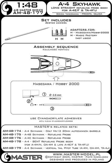 Master AM-48-177 1:48 Douglas A-4 Skyhawk