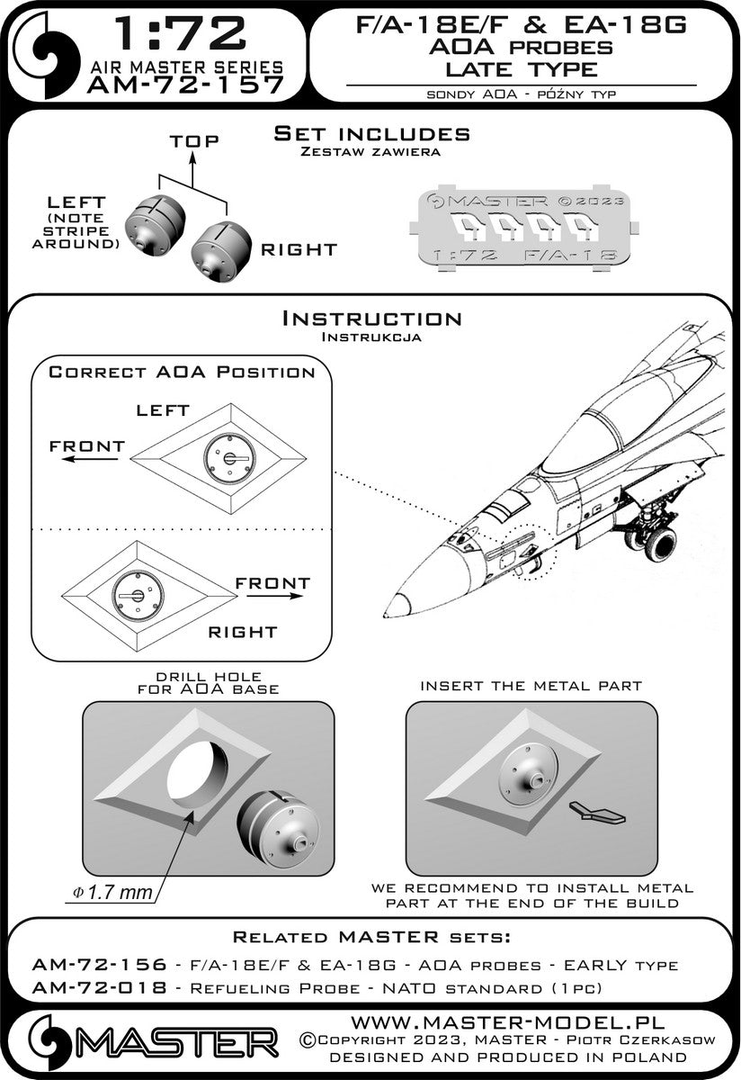 Master AM-72-157 1:72 Boeing F/A-18E/F/A-18F Super Hornet & EA-18G Growler