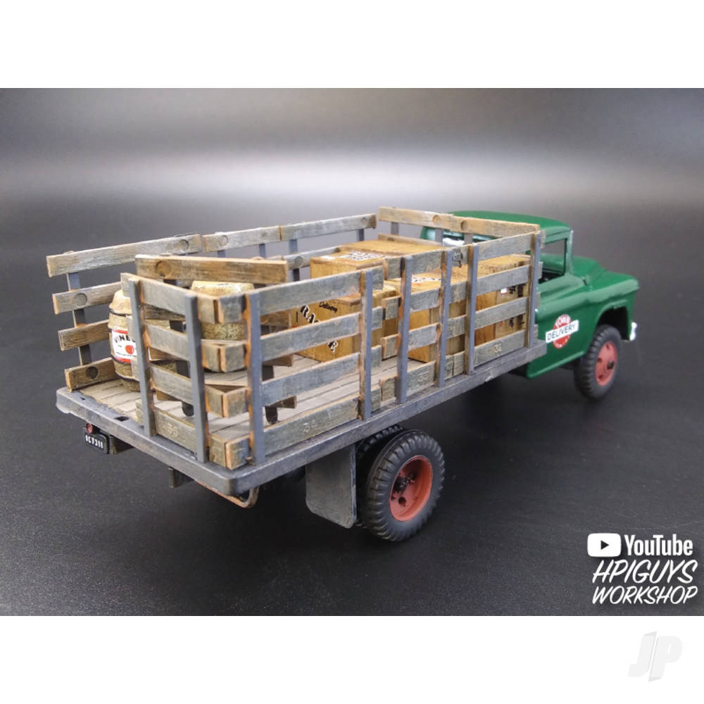 Atlantis Models 1:48 1955 Chevy Stake Truck with Glass CH1401
