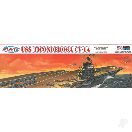 Atlantis Models 1:500 USS Ticonderoga Carrier CV14 Angled Deck Carrier CR611