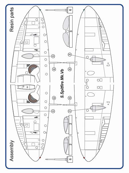 AML AMLA32012 1:32 Supermarine Spitfire Mk.VB wing cannons