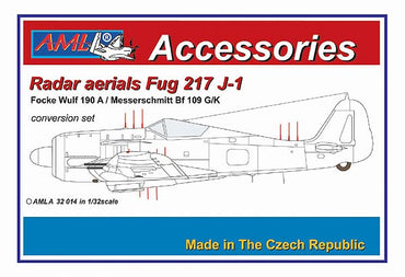 AML A32014 Radar Aerials FuG 217J-1 for Fw-190A/Bf-109G/K 1:32