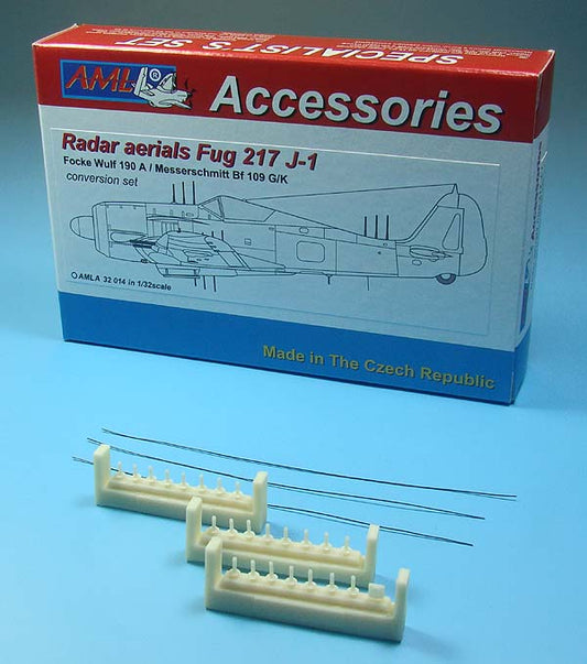 AML A32014 Radar Aerials FuG 217J-1 for Fw-190A/Bf-109G/K 1:32