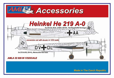 AML AMLA32028 1:32 Heinkel He-219A-0 The conversion set with decals