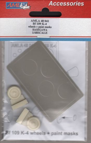AML AMLA48041 1:48 Messerschmitt Bf-109K-4 wheels + paint masks