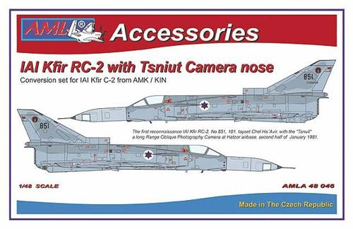 AML AMLA48046 1:48 IAI Kfir RC-2 / Tsniut camera nose Conversion set