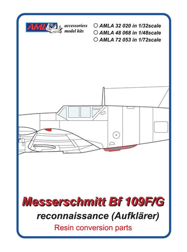 AML AMLA72068 1:72 Messerschmitt Bf-109F/Bf-109G reconnaissance