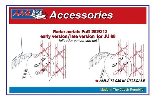 AML AMLA72089 1:72 Junkers Ju-88C-6/R with Radar aerials FuG 202/212