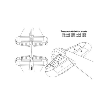 AML AMLA72031 1:72 Bristol Beaufighter Mk.I stabiliser/stabilizer