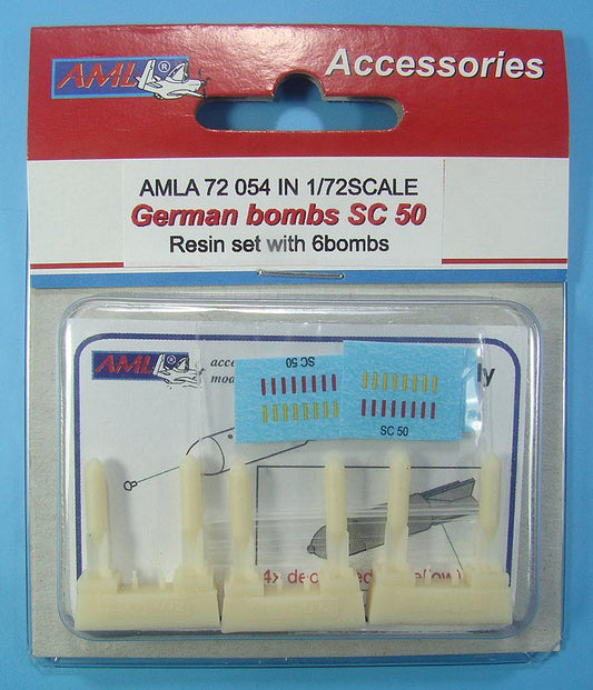 AML AMLA72054 1:72 6 x German bombs SC-50