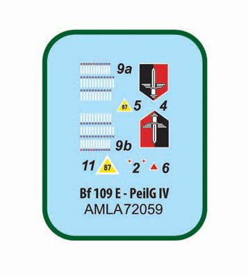 AML A72059 Bf-109E-4 PeilG IV Day Fighters Etched & Decals 1:72