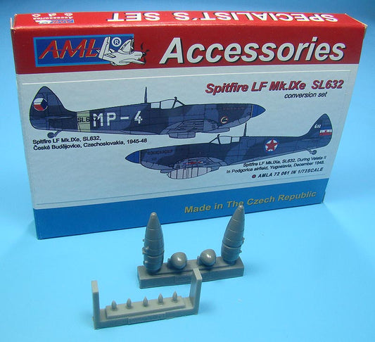 AML AMLA72061 1:72 Spitfire Mk.IXe German fuel tanks in Czech AF service
