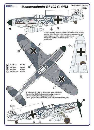 AML AMLC2030 1:32 Messerschmitt Bf-109G-4/R3 reconnaissance version Aufklarer