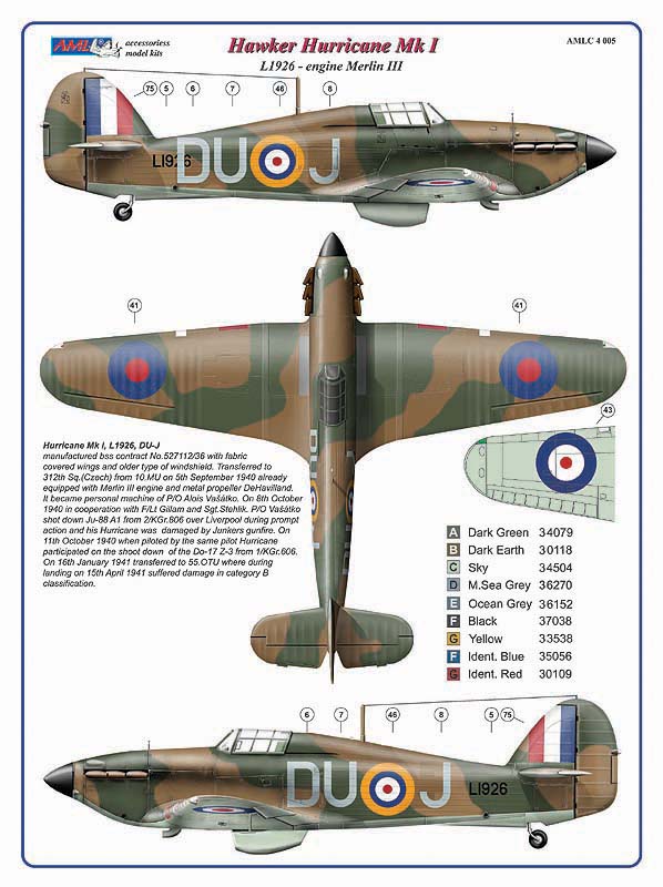 AML C4005 312 Sqn Part I: Hurricane Mk.I & Spitfire LF Mk.IXe 1:144
