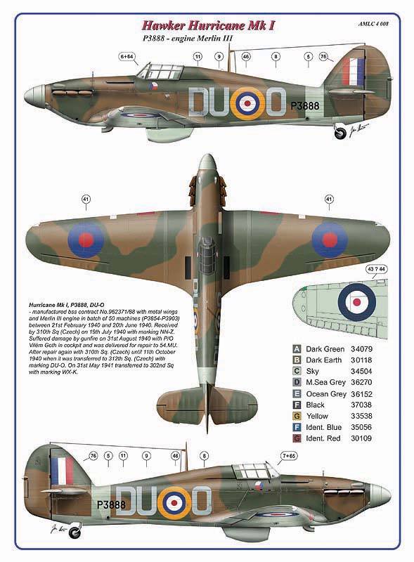 AML C4008 312 Sqn Part IV: Hurricane Mk.I & Spitfire F Mk.IXc 1:144
