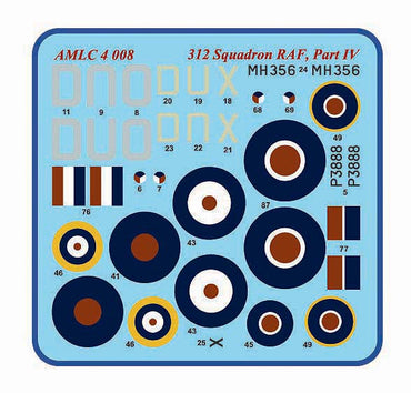 AML C4008 312 Sqn Part IV: Hurricane Mk.I & Spitfire F Mk.IXc 1:144