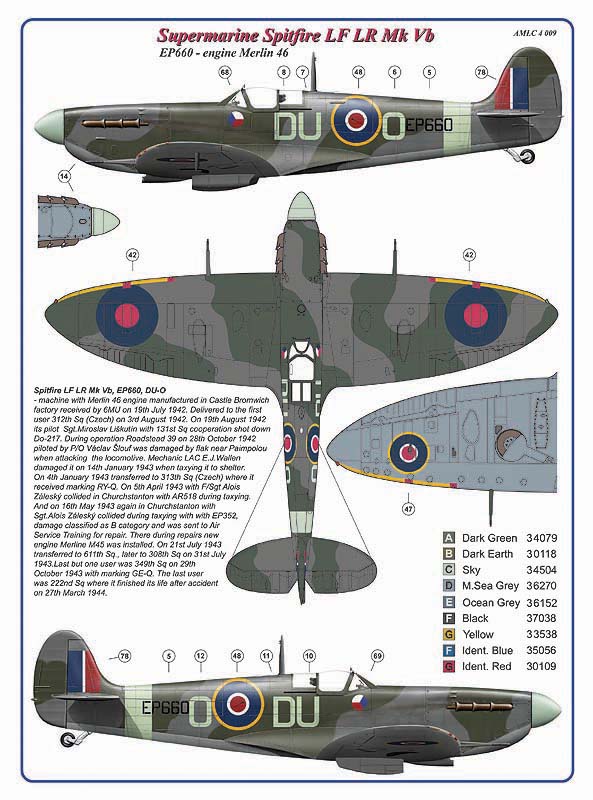 AML C4009 312 Sqn Part V: Spitfire LF LR MkVb & Spitfire LF Mk.IXe 1:144