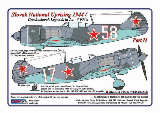 AML C4014 Slovak National Uprising 1944 Lavochkin La-5FN Legends 1:144
