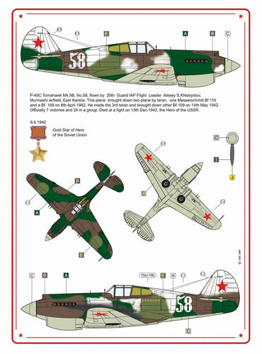 AML AMLC8001 1:48 Curtiss P-40C Tomahawk