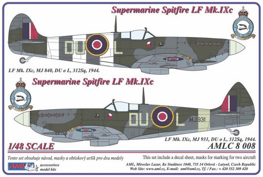 AML AMLC8008 1:48 Supermarine Spitfire LF Mk.IXc DU-L 1944