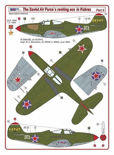 AML C8025 Soviet Air Force Ace in Kobras Part II G.A. Rechkalov 1:48