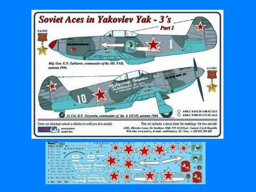 AML AMLC9005 1:72 Soviet Aces in Yakovlev Yak-3's