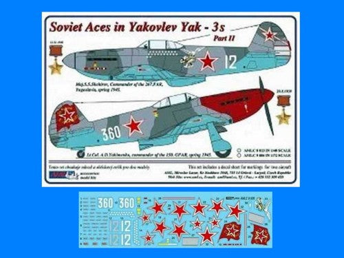 AML AMLC9006 1:72 Soviet Aces in Yakovlev Yak-3's