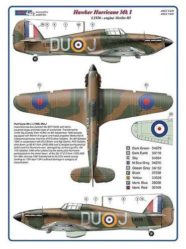 AML C9019 312th Sqn Part I: Hurricane Mk.I & Spitfire LF Mk.IXe 1:72