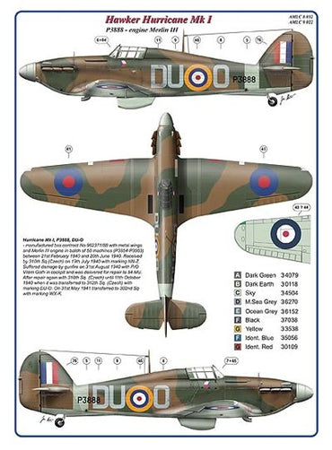 AML C9022 312th Sqn Part IV: Hurricane Mk.I & Spitfire F Mk.IXc 1:72