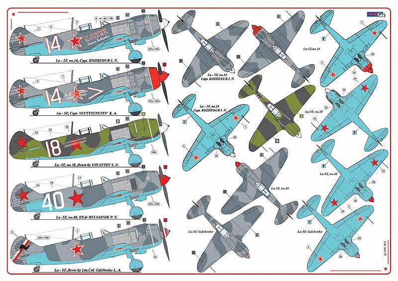 AML AMLD48023 1:48 Lavochkin La-5F Soviet Aces