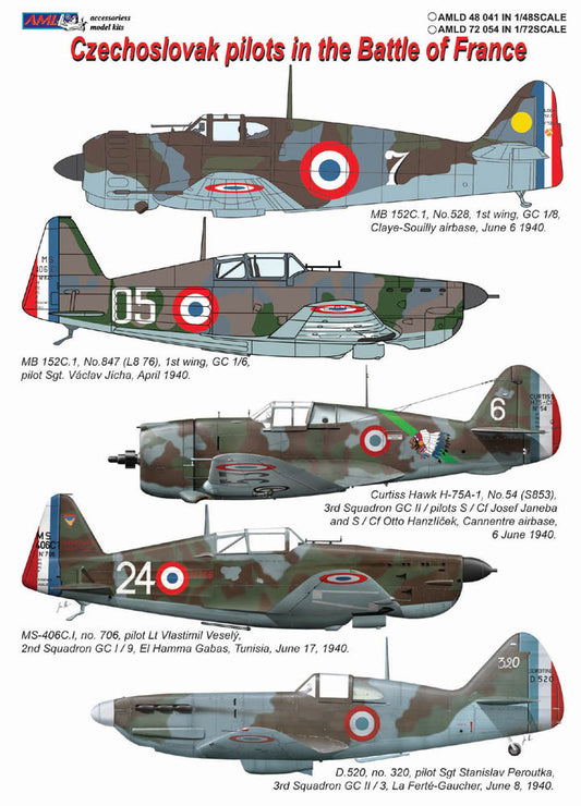 AML AMLD48041 1:48 Czechoslovak pilots in the Battle of France