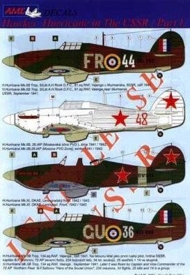 AML AMLD48005 1:48 Hurricane Mk.IIB/Mk.XI USSR service Pt 1