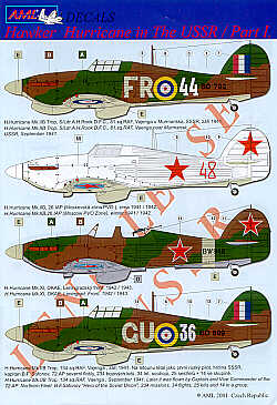 AML AMLD72009 1:72 Hawker Hurricanes in Soviet service Pt 1