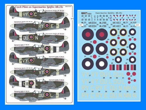 AML AMLD72041 1:72 Supermarine Spitfire Mk.IXc Czech Pilots