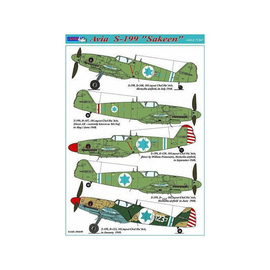 AML AMLD72047 1:72 Avia S-199 "Sakeen"