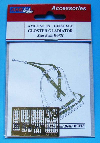 AML AMLE5009 1:48 Gloster Gladiator Mk.I/Mk.II/Mk.II/J8 seatbelts RAF WWII
