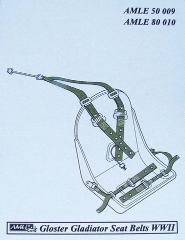 AML AMLE5009 1:48 Gloster Gladiator Mk.I/Mk.II/Mk.II/J8 seatbelts RAF WWII