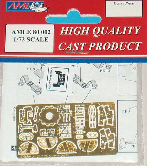 AML AMLE8002 1:72 Lavochkin La-5FN wheel bay cover, instrument panel & seatbelts
