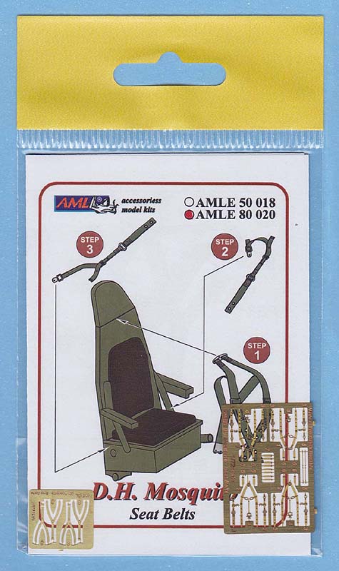 AML AMLE8020 1:72 de Havilland Mosquito-seatbelts