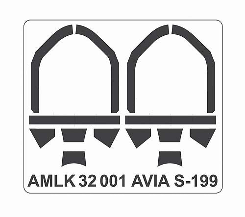 AML AMLK32001 1:32 Avia S-199 Mule vacu canopy 'Bubble' type with masks
