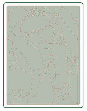 AML AMLM33016 1:32 Hawker Hurricane Mk.I The "A" camouflage pattern paint masks
