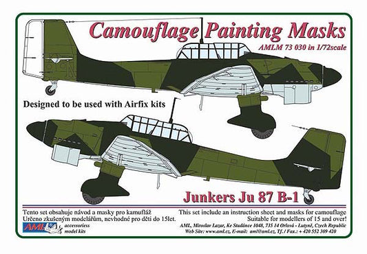 AML AMLM73030 1:72 Junkers Ju-87B-1 'Stuka' camouflage pattern paint masks