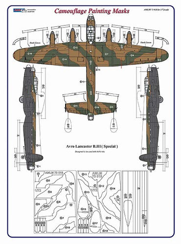 AML AMLM73018 1:72 Avro Lancaster B.III