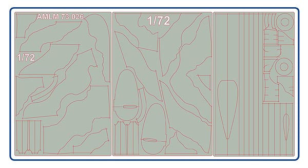 AML AMLM73026 1:72 Avro Lancaster B.II camouflage pattern paint masks