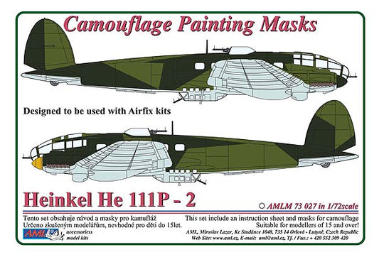 AML AMLM73027 1:72 Heinkel He-111P-2 camouflage pattern paint masks