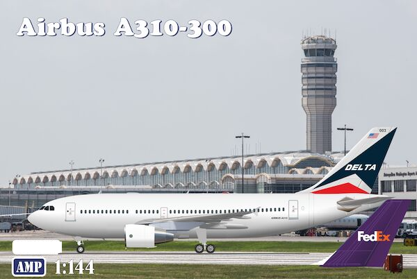 AMP AMP144009 1:144 Airbus A310-300 Pratt & Whitney Delta Air Lines & Fed Ex
