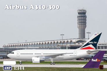 AMP AMP144009 1:144 Airbus A310-300 Pratt & Whitney Delta Air Lines & Fed Ex